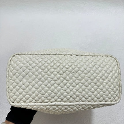 Bottega Veneta Sloane Padded Shoulder Bag White Small 25cm