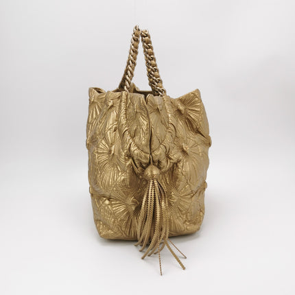 Chanel Paris Venice Ca D’Oro Large Gold Leather Tote with Engraving