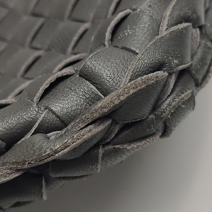 Bottega Veneta Veneta Hobo Dark Grey Leather Bag Maxi 55cm