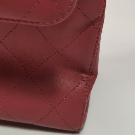 Chanel Kelly Vintage Top Handle Bag Lambskin Leather 24k Gold Hardware