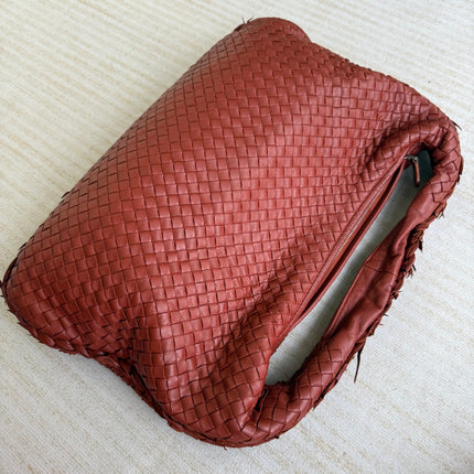 Bottega Veneta Veneta Hobo Large Burgundy 47cm Lambskin Leather