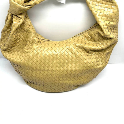 Bottega Veneta Jodie Maxi Lambskin Leather Beige Oats 70cm