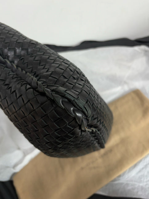 Bottega Veneta Veneta Intrecciato Hobo Bag Large Black Lambskin leather 48cm