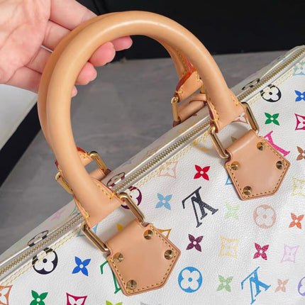 Louis Vuitton x Takashi Murakami Speedy 40 White Multicolor