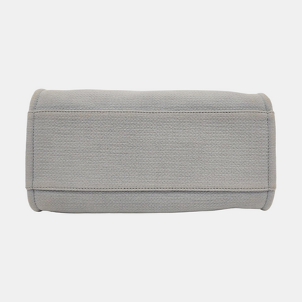 Chanel Deauville Tote Medium Grey Denim Top Handle