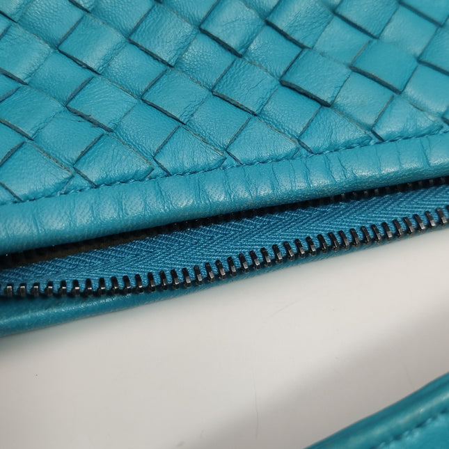 Bottega Veneta Veneta Hobo Maxi Blue Intrecciato Leather 52cm