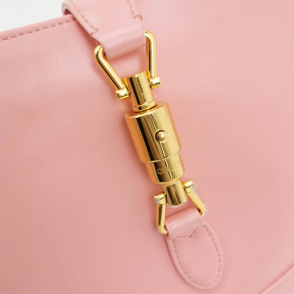 Gucci Jackie 1961 Small Leather Bag with Adjustable Strap Size Pink