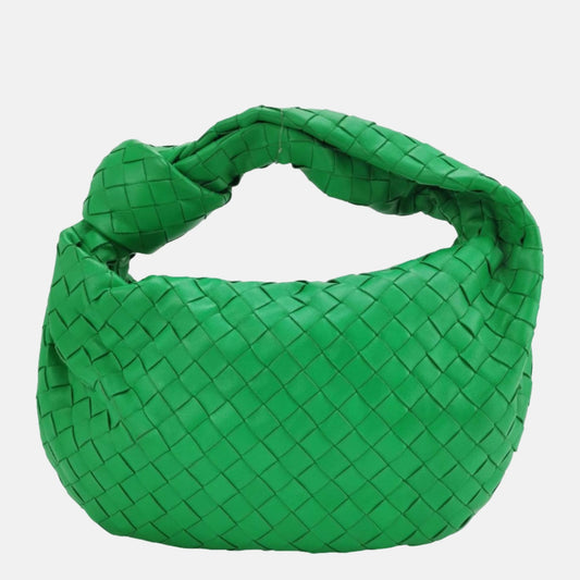 Bottega Veneta Teen Jodie Leather Green Medium-Luxbags