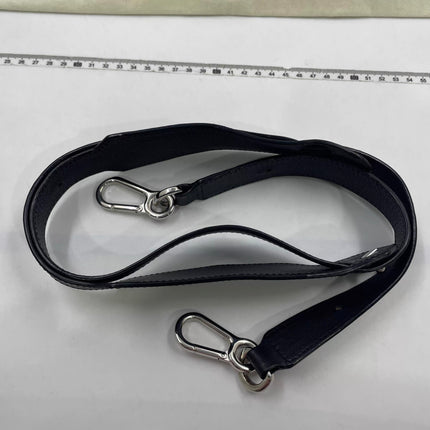 Loewe Puzzle Small Black Smooth Leather White Logo With Metal Feet