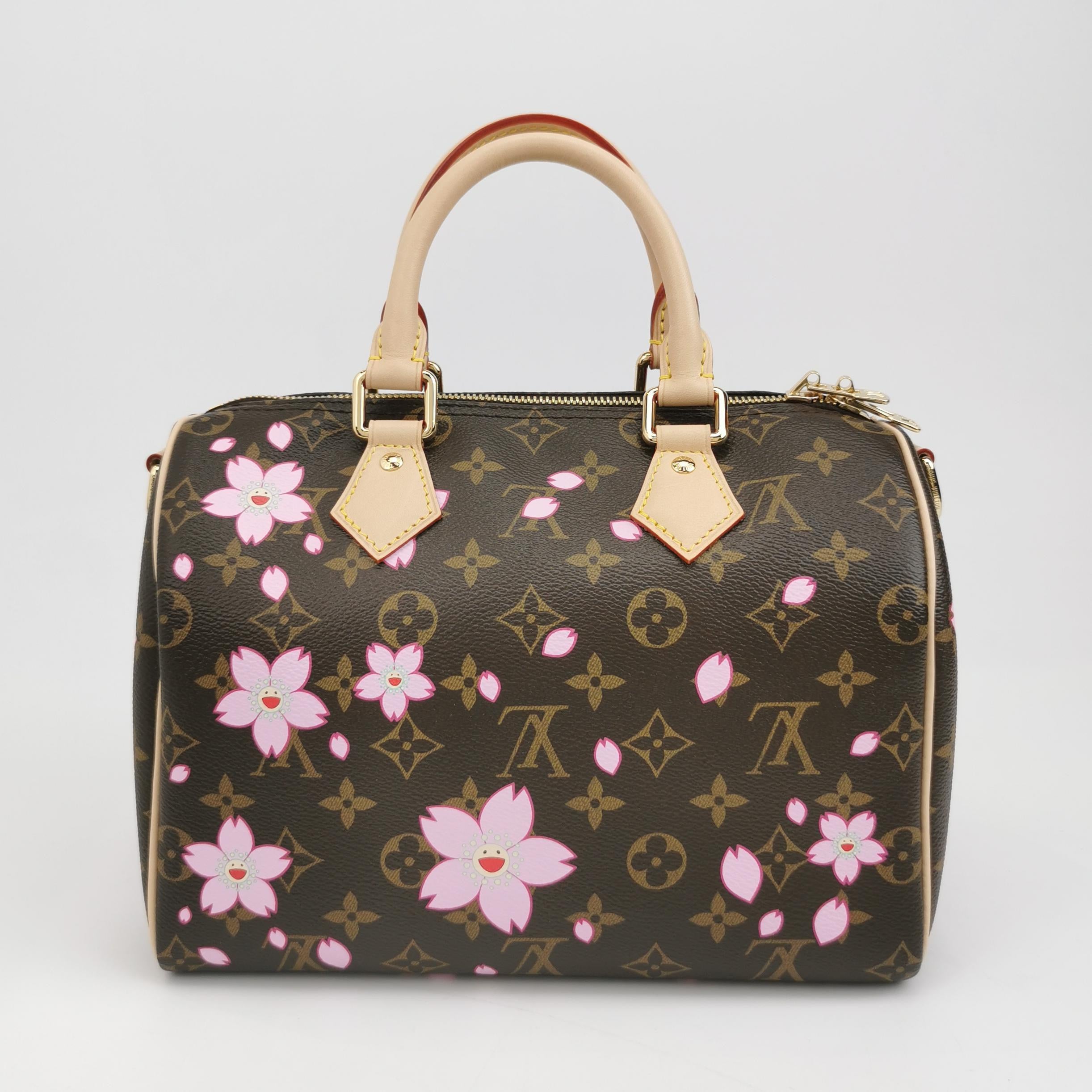 Louis Vuitton x Takashi Murakami Speedy 25 Cherry Blossoms on