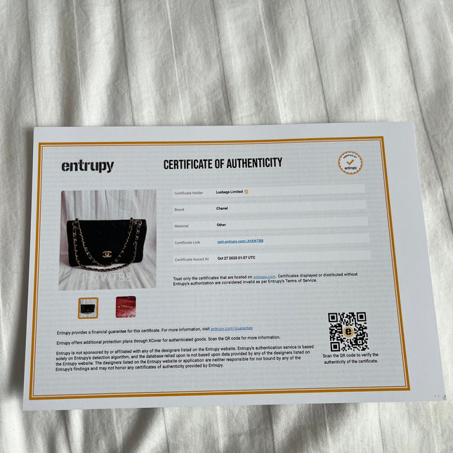 Chanel Classic Flap Medium Vintage Black Lambskin Leather with 24k Gold Hardware