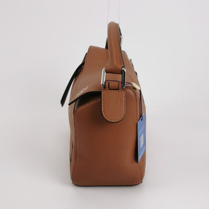 Loewe Puzzle Small Tan Brown Calfskin leather Bag White Logo
