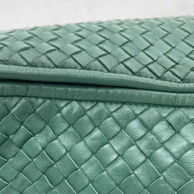 Bottega Veneta Veneta Hobo Large Dark Green 47cm Lambskin Leather
