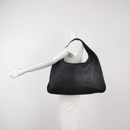 Bottega Veneta Hobo Maxi Midnight Navy Black leather 50cm