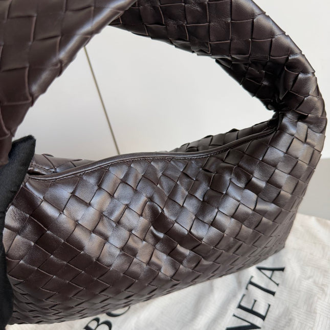 Bottega Veneta Hop Hobo Small Medium Leather Chocolate Brown