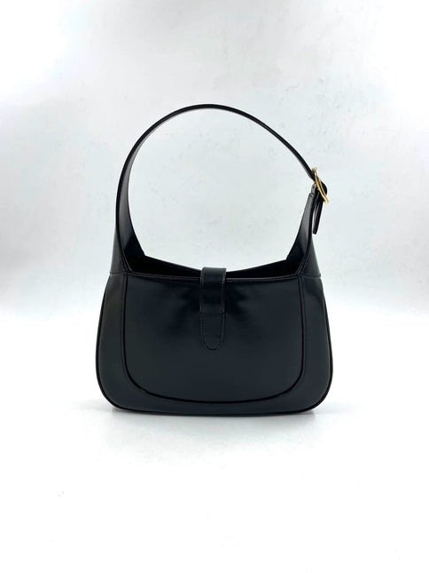Sold Gucci Jackie 1961 Black Leather Bag with Adjustable Strap