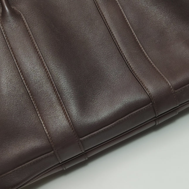 Hermes Garden Party 30 Swift Leather Chocolate Brown 47 Tote