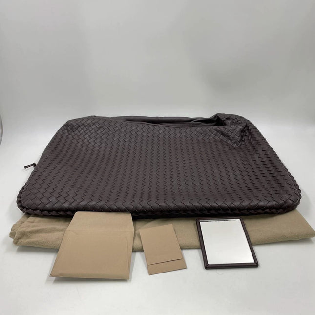 Bottega Veneta Hobo Maxi Dark Chocolate Brown leather 51cm-Luxbags