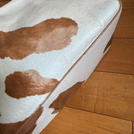 Fendi Mamma Baguette Large Pony hair in Cow Print Natural Color