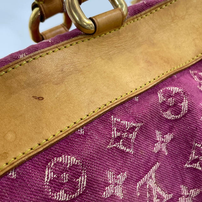 Louis Vuitton Denim Neo Speedy Boston Bag Pink