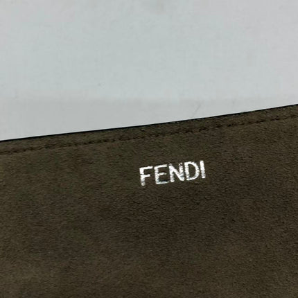Fendi Peekaboo ISeeU Sellier Small Grey Leather with Python Skin Trimming