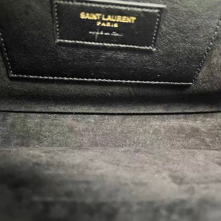 YSL Saint Laurent Kate Small Pony-style Calfskin Leather Leopard Print Tassle Crossbody Bag