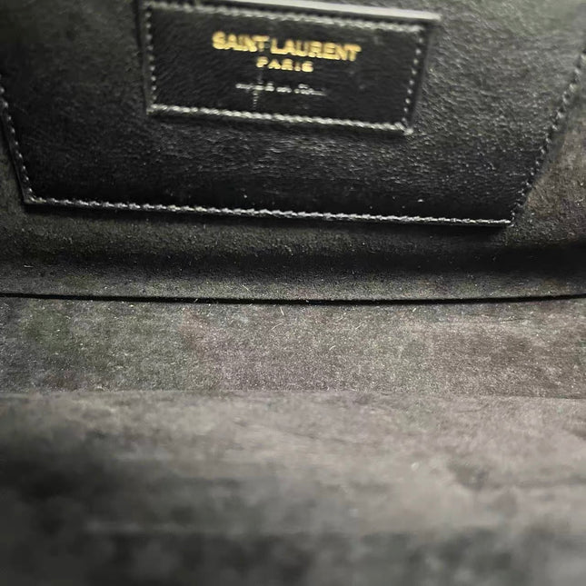 YSL Saint Laurent Kate Small Pony-style Calfskin Leather Leopard Print Tassle Crossbody Bag