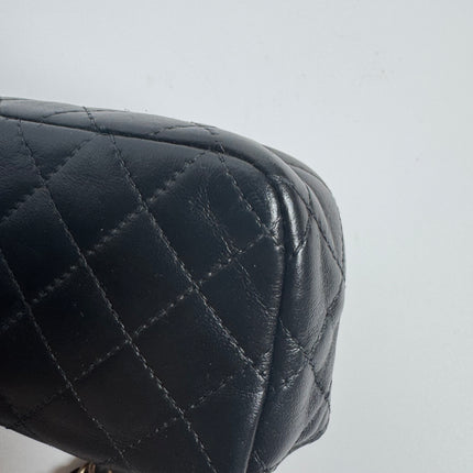 Chanel Classic Flap Super Mini Valentine's Special Black Lambskin Nautical Charms