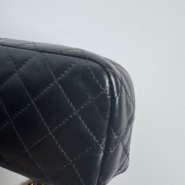 Chanel Classic Flap Super Mini Valentine's Special Black Lambskin Nautical Charms