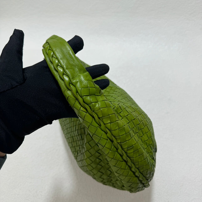 Sold Bottega Veneta Belly Hobo Intrecciato Avocado Green Nappa Leather Medium 40cm