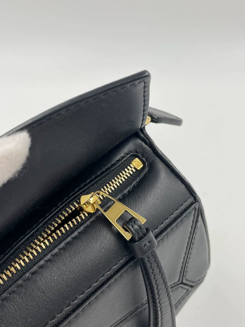 Sold Loewe x Howl's Moving Castle Studio Ghibli Collection Puzzle Calcifer Mini Black Crossbody Bag