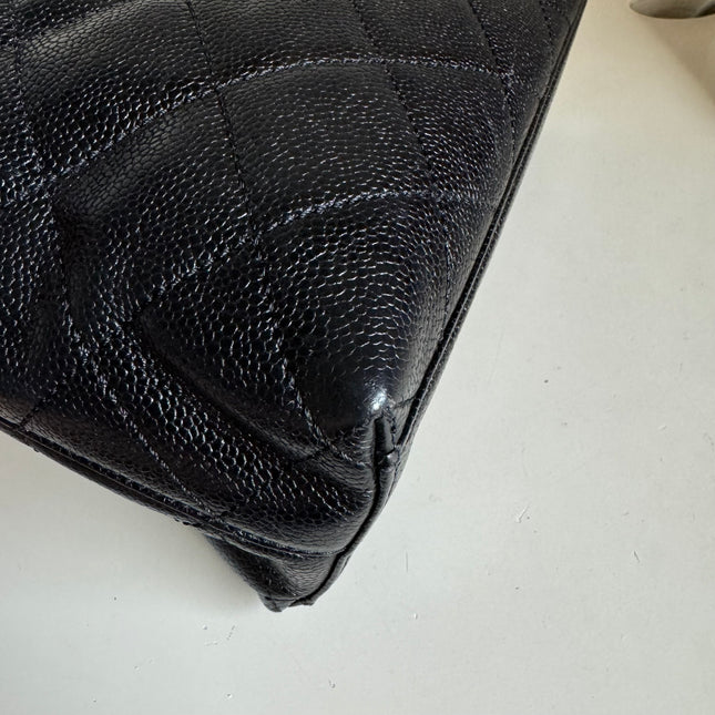 Chanel Kelly Top Handle Bag Black Caviar Leather, 2000-2002