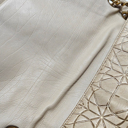 Chanel Paris-Moscou Moujik Flap Bag Beige Gold Lambskin Flap Bag