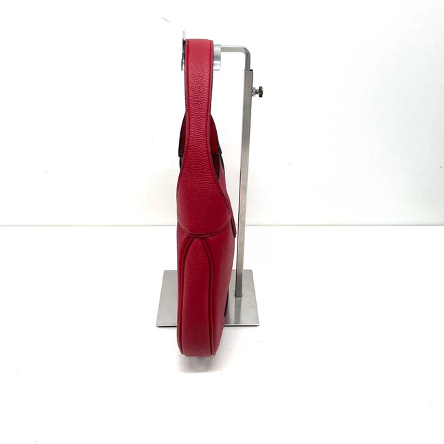 Gucci Jackie 1961 Small Red Pebbled Leather Shoulder Bag