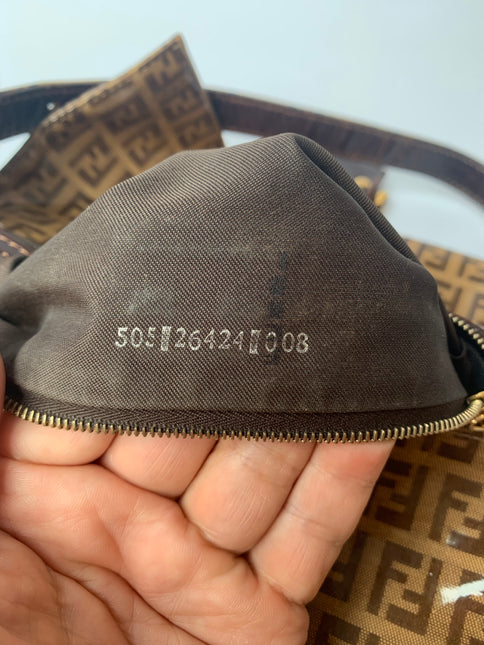 Sold FENDI Baguette Zucchini Print Patent Leather