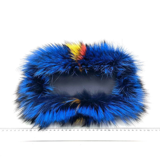Fendi Peekaboo Mini Fox Fur Blue Limited Edition 2014