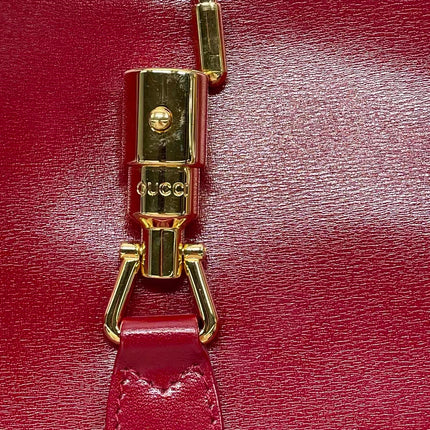 Gucci Jackie 1961 Red Burgundy Leather Bag Small Shoulder Bag