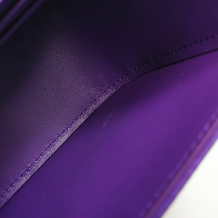 Versace La Medusa Mini Crystal Embellished Top Handle Bag in Purple