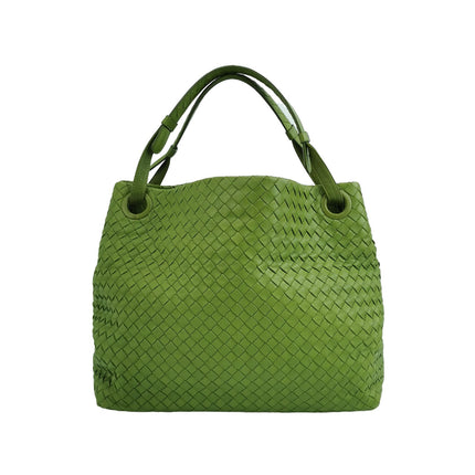 Bottega Veneta Garda Avocado Green Intrecciato Nappa Leather Large 33cm