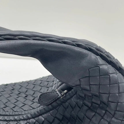 Bottega Veneta Veneta Hobo Maxi Black Leather 52-54cm
