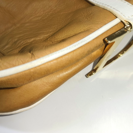 Dior Saddle Vintage Brown Leather and Silk Interior Shoulder Bag