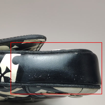 Dior Montaigne Chris 1947 Black Leather Cadillac Poker Print Bejeweled Shoulder Bag