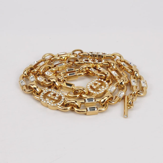 Gucci Jackie 1961 Mini Black Patent Leather Bag with Crystal Chain Strap