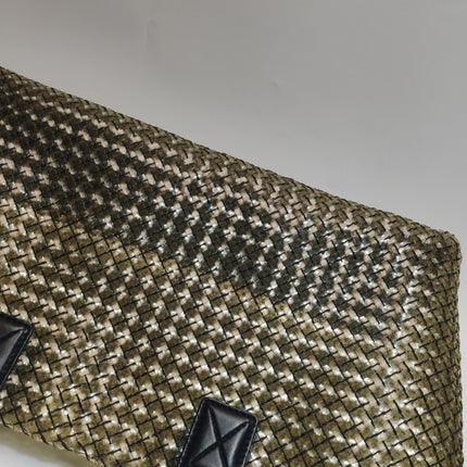 Bottega Veneta Cabat Large Intreccio Transparent Leather and PVC Tote Bag