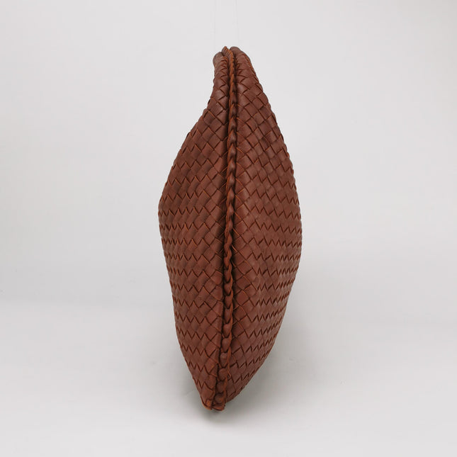 Bottega Veneta Hobo Bag Lambskin leather Brick Red 47cm