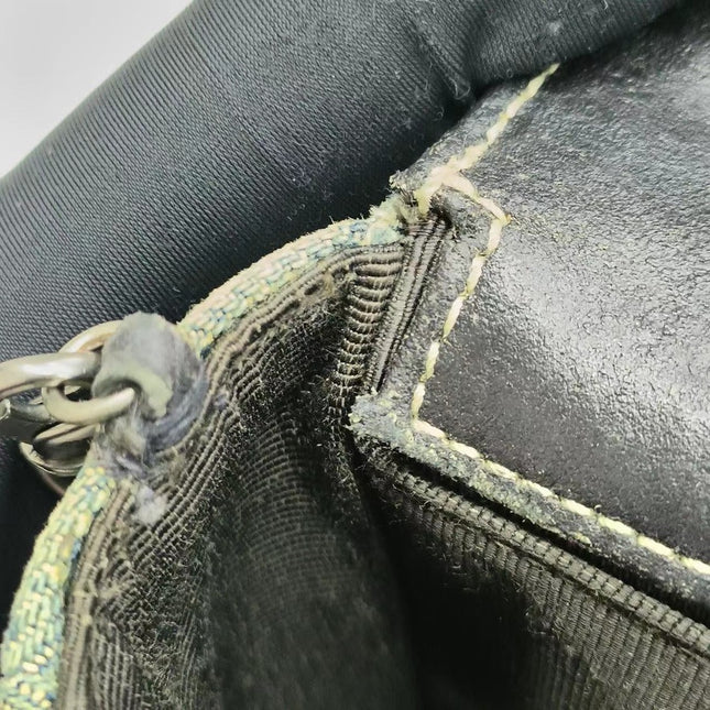 Sold Vintage Chanel East West Denim Shoulder Bag