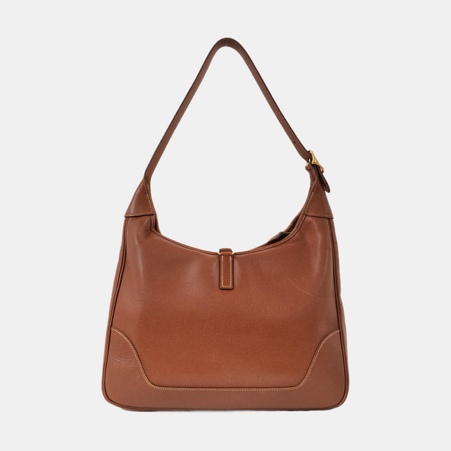Hermès Trim 31 Gold Brown Epsom Leather Shoulder Bag