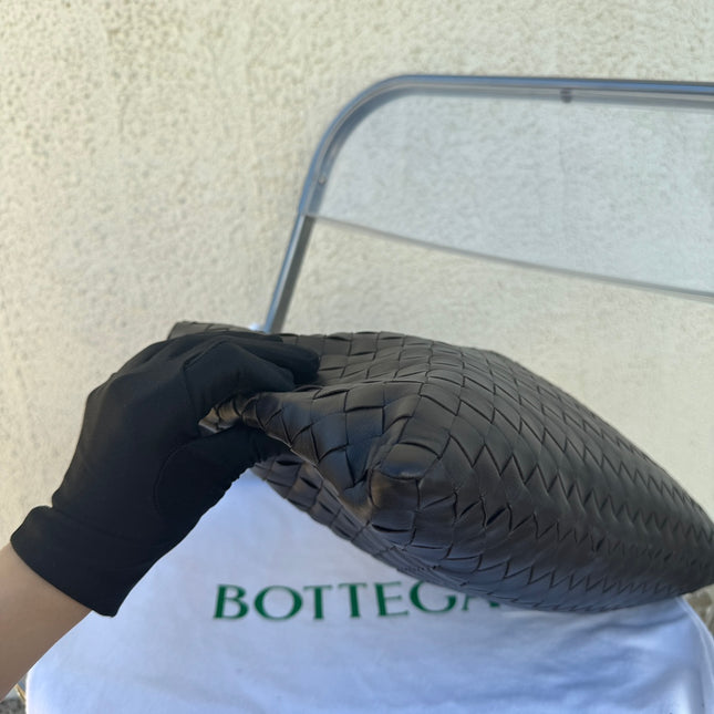 Bottega Veneta Hop Hobo Small Leather Chocolate Brown