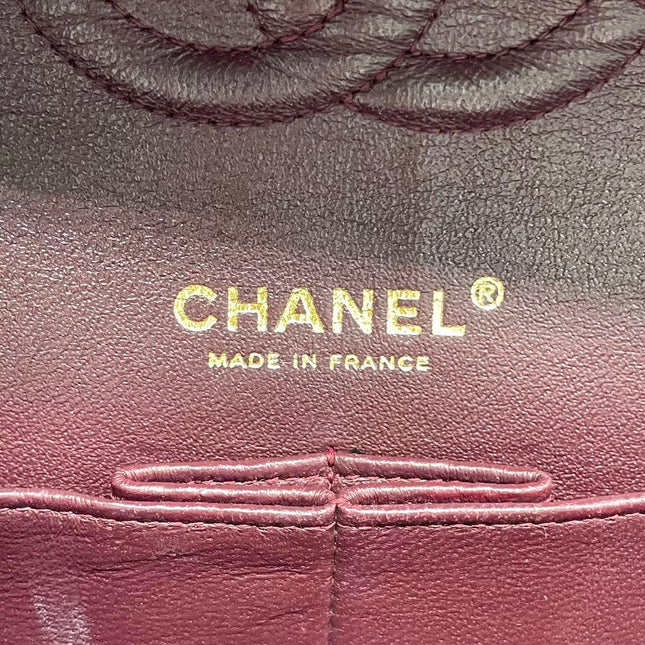 Chanel Classic Flap Medium 2015 Black Lambskin Leather Gold Hardware