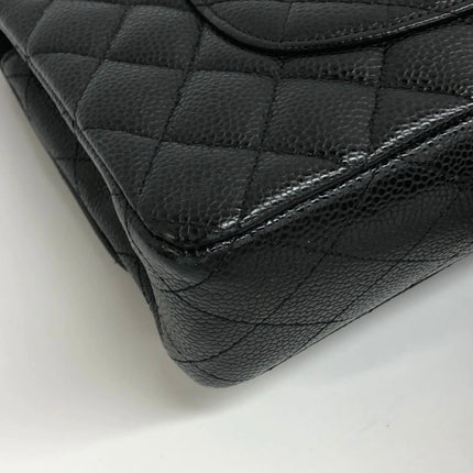 Chanel Classic Flap Medium 2014 Black Caviar Leather Gold Hardware